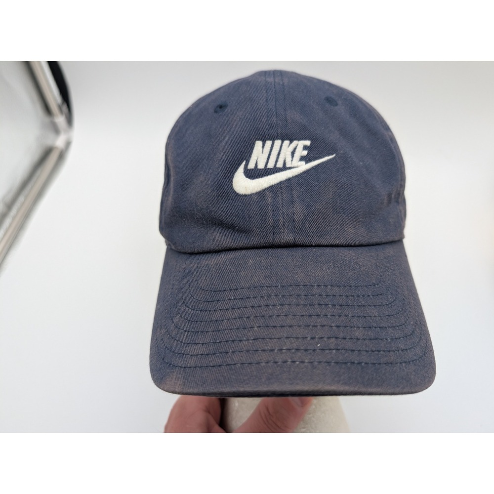 Nike Club Cap Navy Blue Adjustable Futura Logo Hat FB5368-410 Mens ML